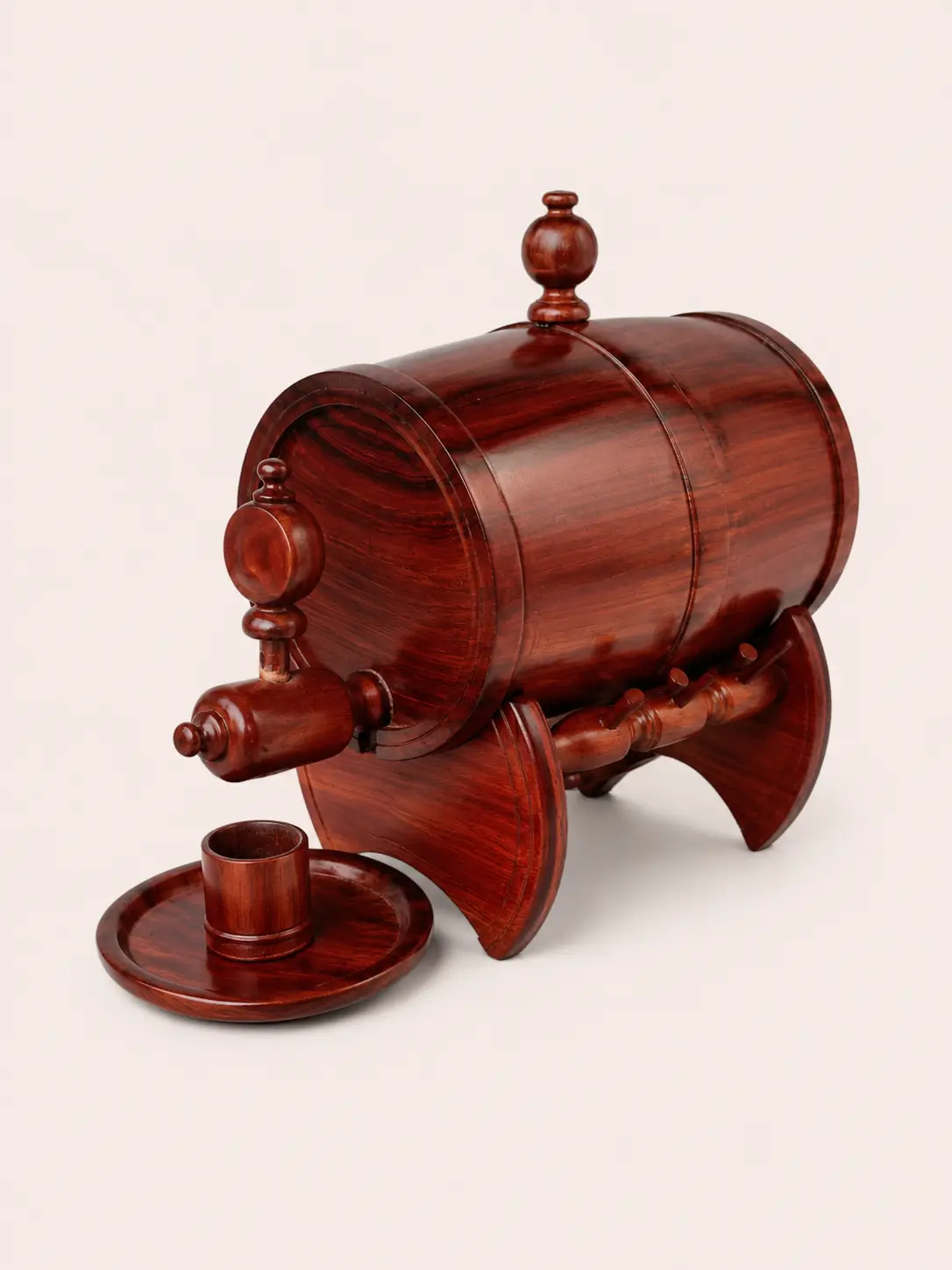 Dispensador barril de madera