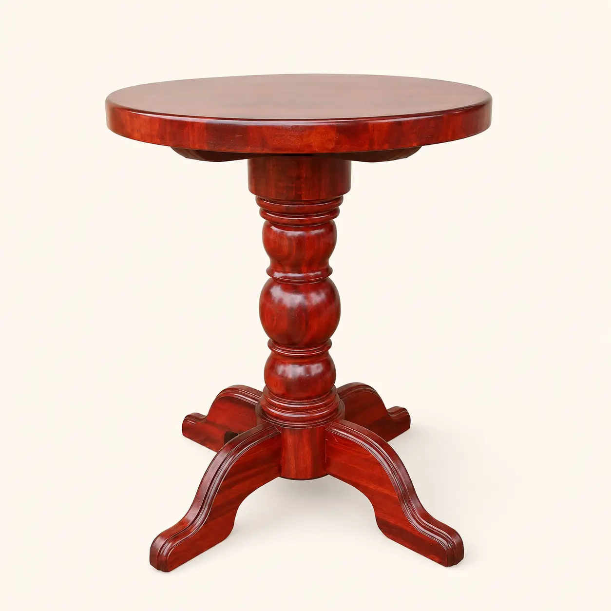 Mesa pedestal de madera