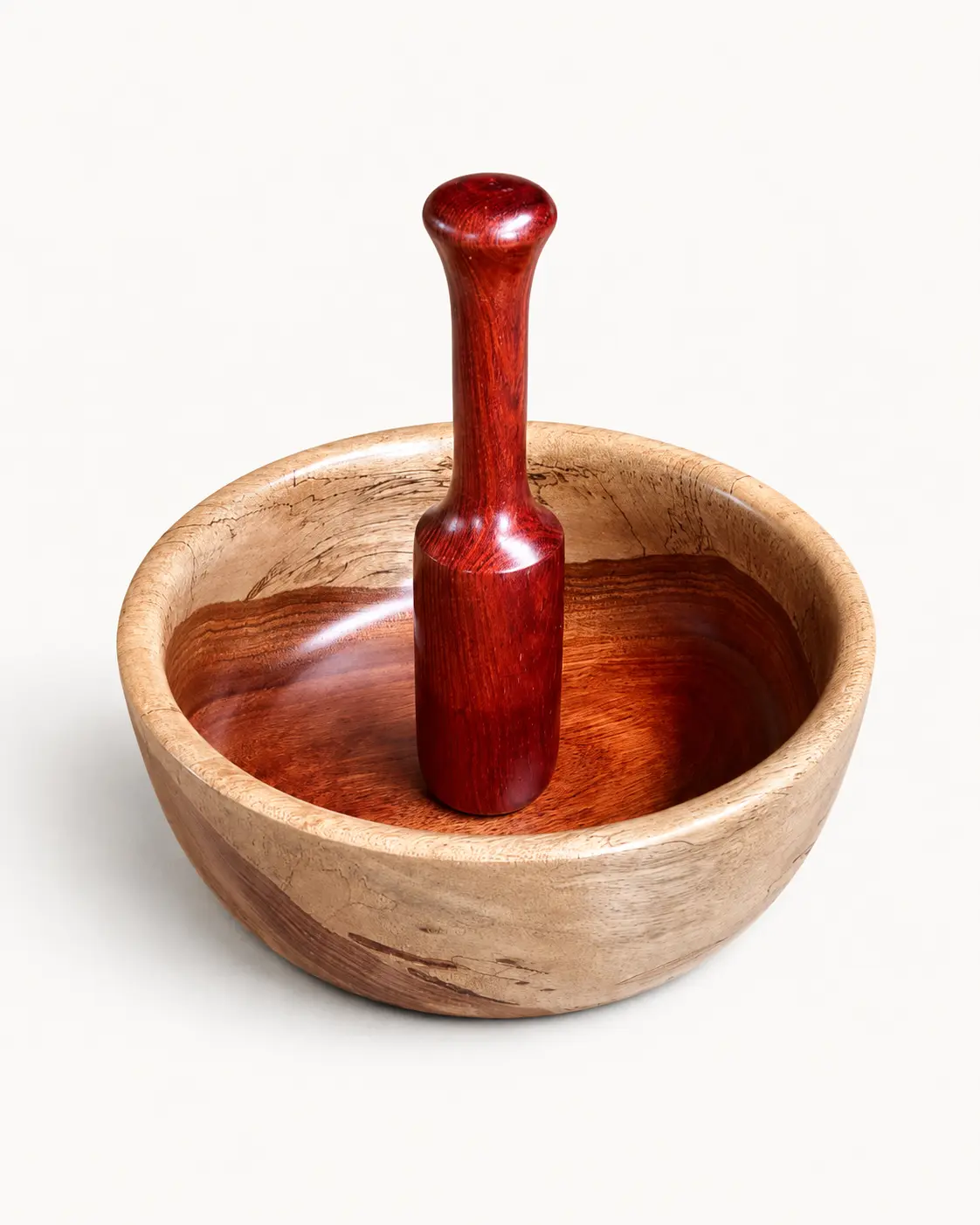 Tacachera de madera con mazo